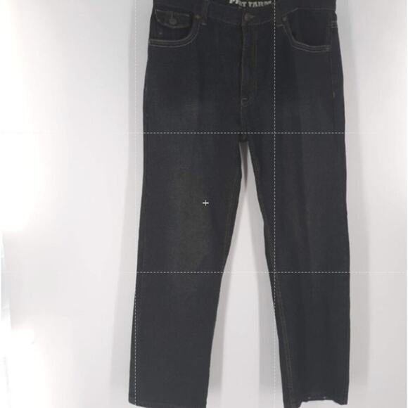 Phat Farm Jean Men 36X32 Classic Fit Flat Front Chino Dark Wash Streetwear Denim - Picture 2 of 9